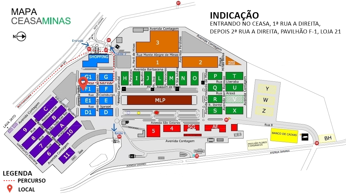 Mapa Interno - Sacaria Safra